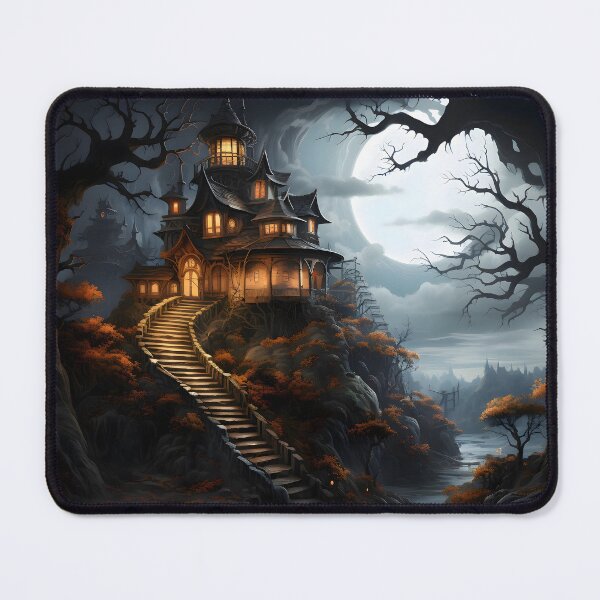 Item preview, Halloween Haunted House designed and sold by ConfettiSkyArt.