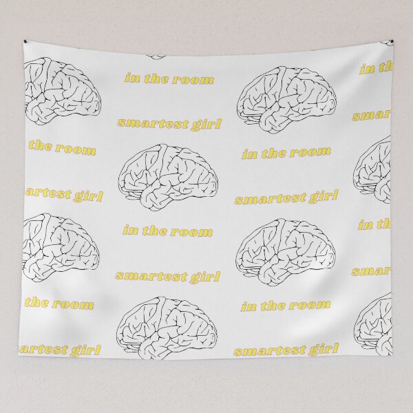 Item preview, Smartest Girl in the Room (Brain) 5 designed and sold by MerchQuiTue.