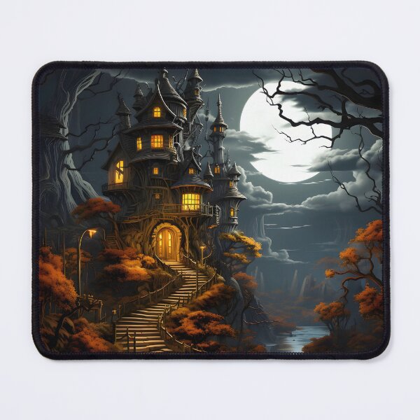Item preview, Halloween Haunted House designed and sold by ConfettiSkyArt.