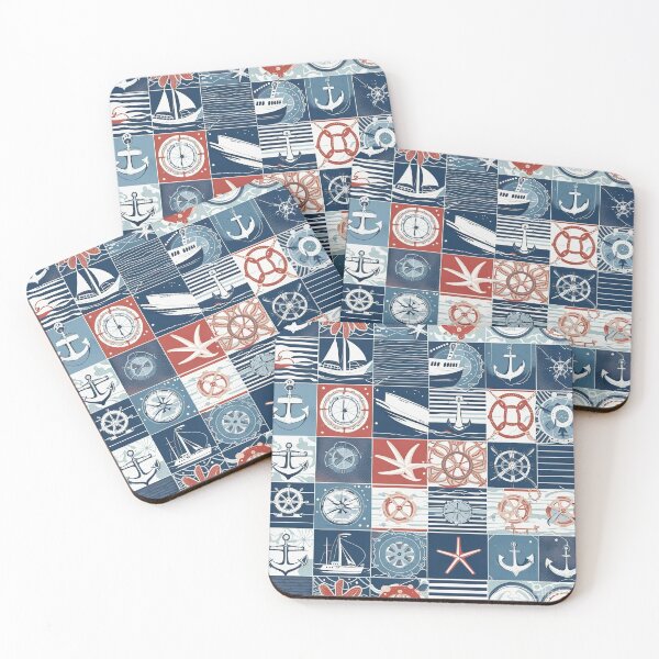 Item preview, nautical maritime patchwork designed and sold by Time4Space.