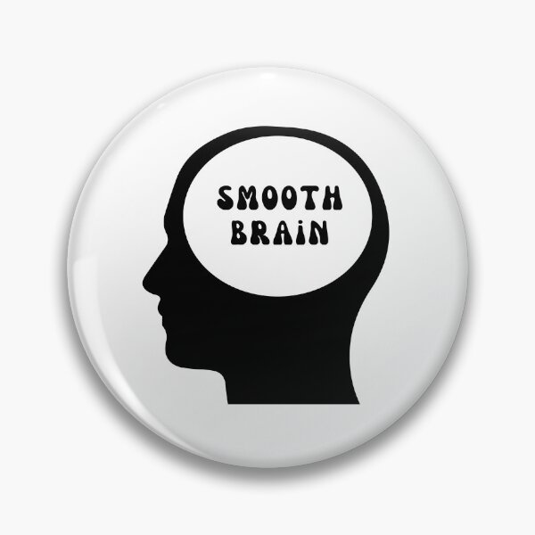 Item preview, Smooth Brain - Black designed and sold by tinks-ts.