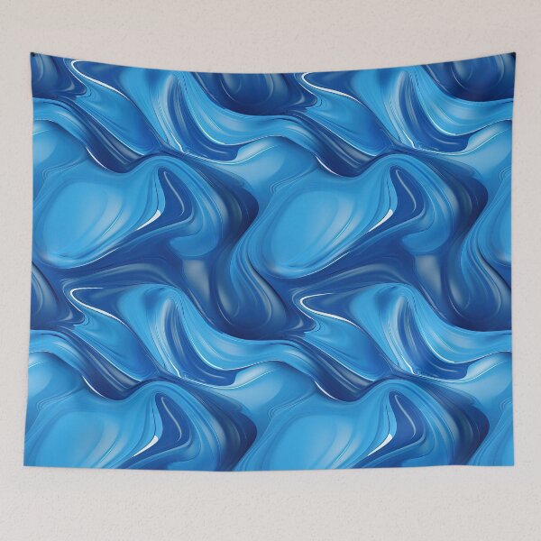Artikelvorschau, Hintergrund mit flüssigem Kunststoffeffekt, blaue Farbe entworfen und verkauft von Graphics By Craig.