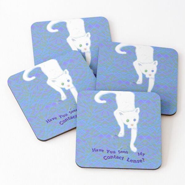 Item preview, Have You Seen My Contact White Cat designed and sold by IvaRenee.