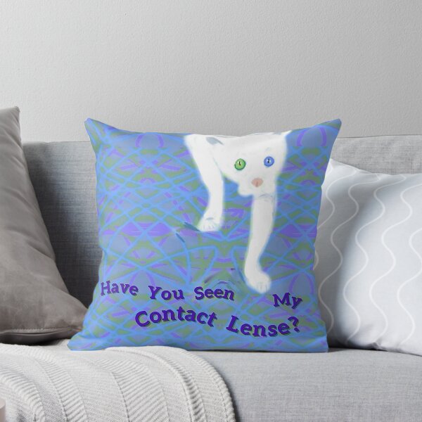 Item preview, Have You Seen My Contact White Cat designed and sold by IvaRenee.