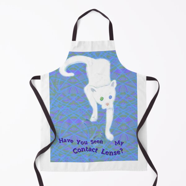 Item preview, Have You Seen My Contact White Cat designed and sold by IvaRenee.