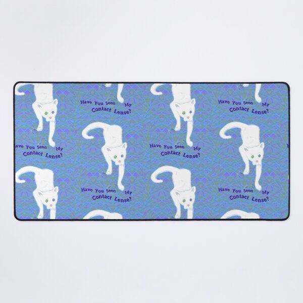 Item preview, Have You Seen My Contact White Cat designed and sold by IvaRenee.