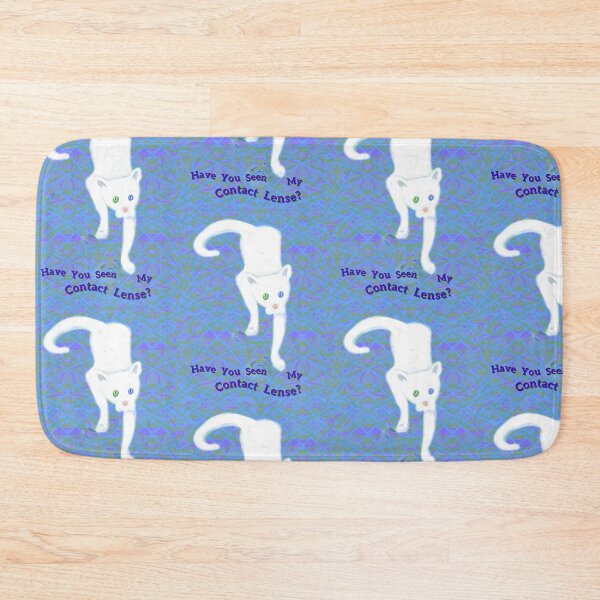 Item preview, Have You Seen My Contact White Cat designed and sold by IvaRenee.