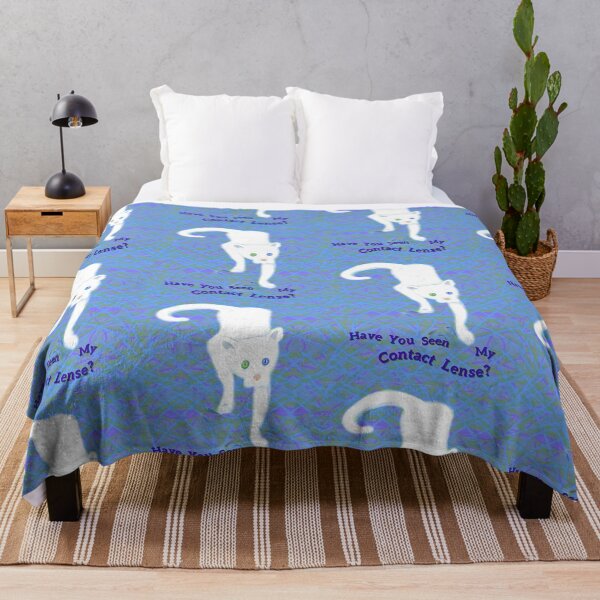 Item preview, Have You Seen My Contact White Cat designed and sold by IvaRenee.