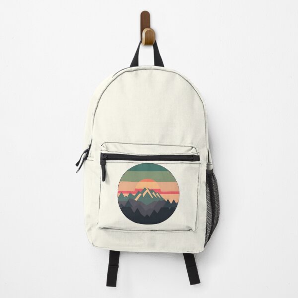 Item preview, Mountainscape Retro Mountains Sunset for Hiking Lover designed and sold by AITeeGenius.
