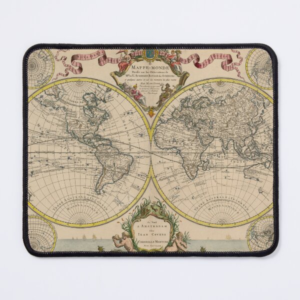 Item preview, Vintage Map of the World (1745) designed and sold by BravuraMedia.