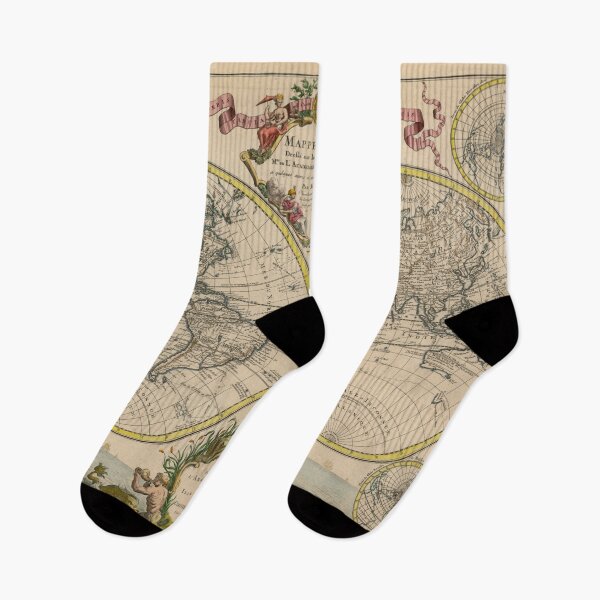 Item preview, Vintage Map of the World (1745) designed and sold by BravuraMedia.