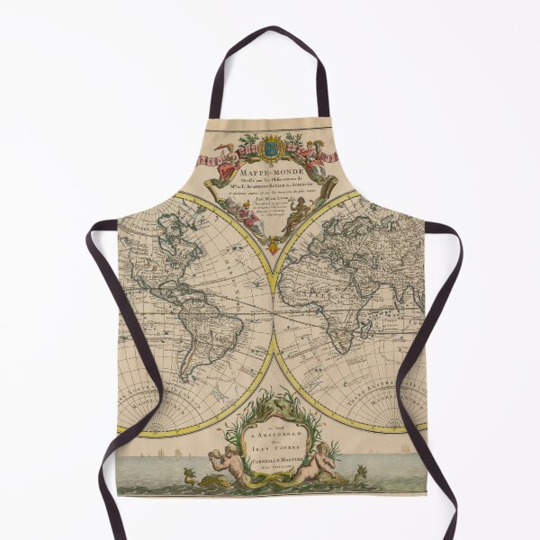 Item preview, Vintage Map of the World (1745) designed and sold by BravuraMedia.