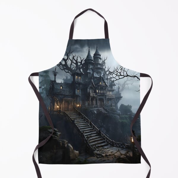 Item preview, Eerie Halloween Haunted House designed and sold by ConfettiSkyArt.