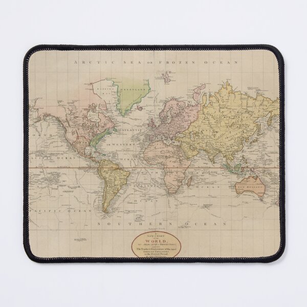 Item preview, Vintage Map of the World (1801) designed and sold by BravuraMedia.