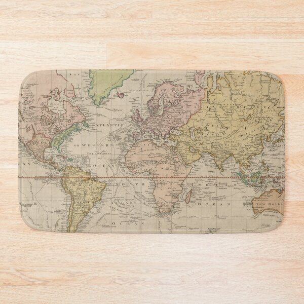 Item preview, Vintage Map of the World (1801) designed and sold by BravuraMedia.