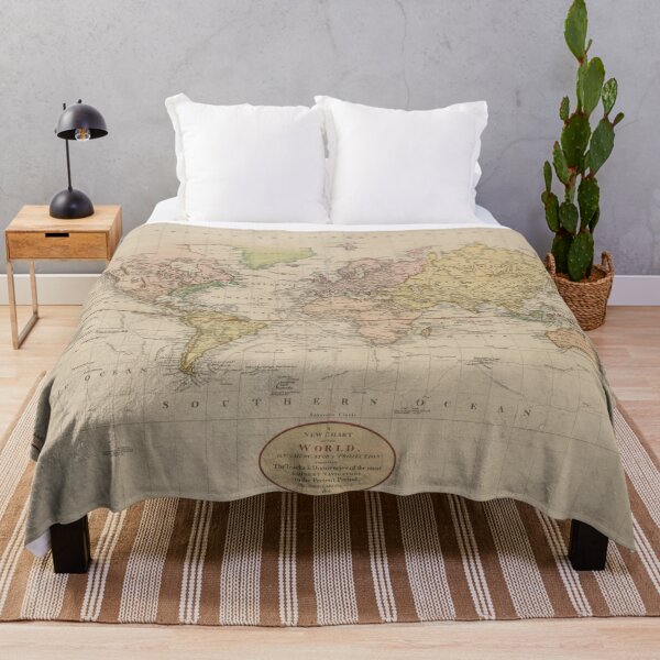 Item preview, Vintage Map of the World (1801) designed and sold by BravuraMedia.