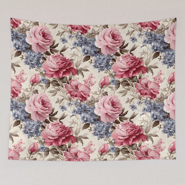 Artikelvorschau, Shabby-Chic-Blumenmuster 12 entworfen und verkauft von DigitalPatternx.