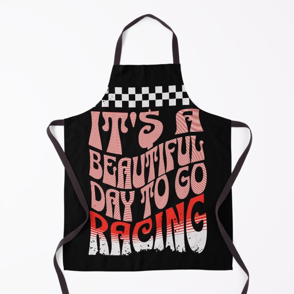 Item preview, It's A Beautiful Day To Go Racing Checkered Flag designed and sold by CarantinedChaos.