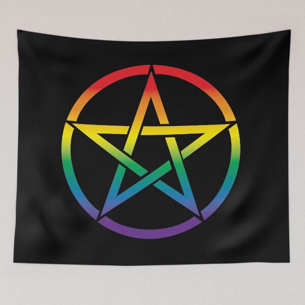 Item preview, 6 Color Rainbow Pentagram 3 designed and sold by TheirChoice.