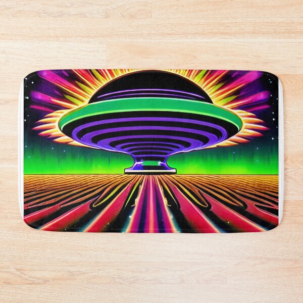 Item preview, Area 51 – Trippy Neon Retro UFO 73 | Grusch designed and sold by Benito Del Ray.