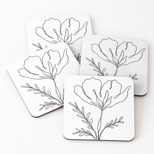 Item preview, Wildflower Botanical Lineart | Elegant Floral Design designed and sold by RachelFCreative.