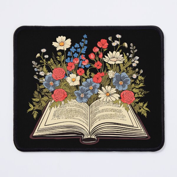 Item preview, Open Book With Flowers designed and sold by RockBeeDesigns.