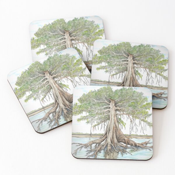 Item preview, Bald cypress drawing designed and sold by ComicsFactory.