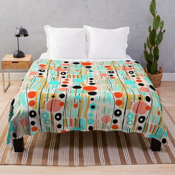 Item preview, Mid-Century Cotton Canvas: A Colorful Abstract Journey designed and sold by vadimcarazan.