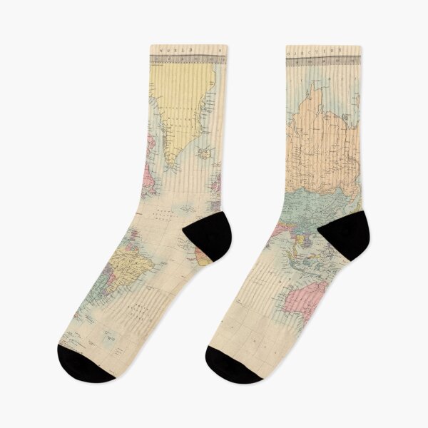 Item preview, Vintage Map of the World (1872) designed and sold by BravuraMedia.