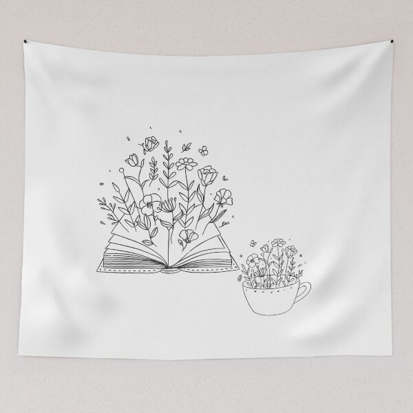 Item preview, Open Book With Flowers, Cool Book With Flowers Design for books and flower lovers designed and sold by Sun Rise.