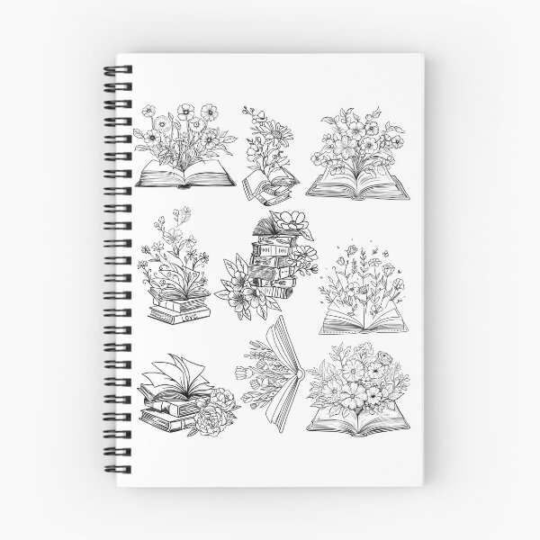 Item preview, Open Book With Flowers, Cool Book With Flowers Design for books and flower lovers designed and sold by Sun Rise.