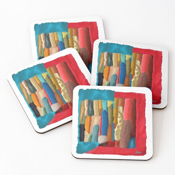 Item preview, Red blue abstract background designed and sold by MentaLee.