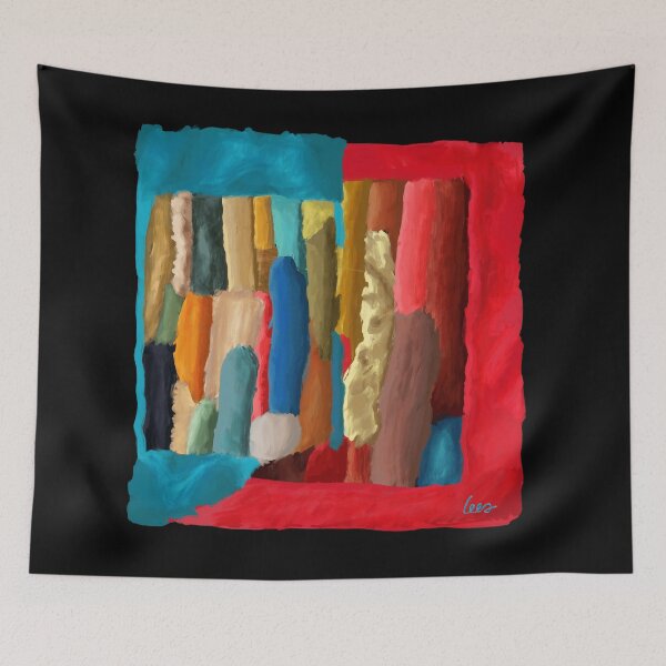 Item preview, Red blue abstract background designed and sold by MentaLee.