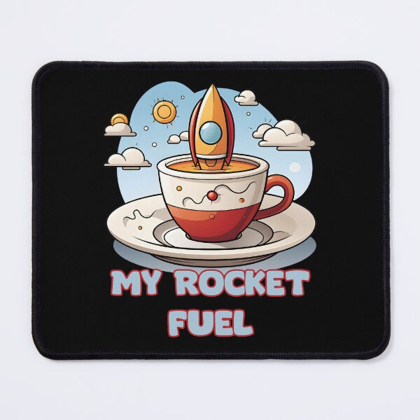Item preview, Cute Coffee Lover Space Shuttle  designed and sold by Naive-Genius.