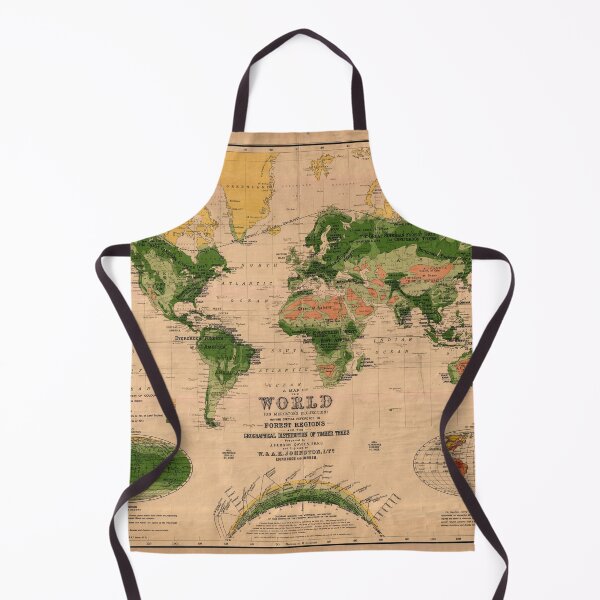 Item preview, Vintage World Forests Map (1916) designed and sold by BravuraMedia.