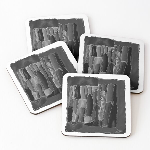 Item preview, Abstract black & white (white background) designed and sold by MentaLee.