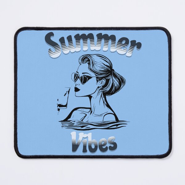 Item preview, Woman with cocktail in the swimming pool - Summer vibes designed and sold by Une Affaire de Filles.