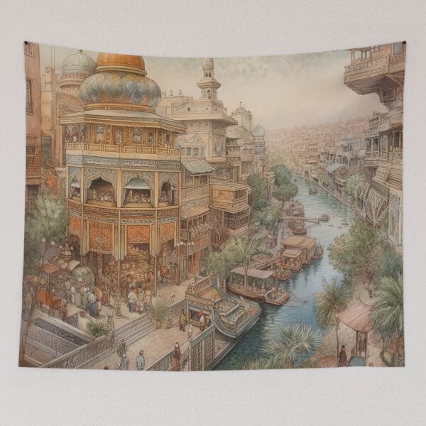 Item preview,  Baghdad city drawing designed and sold by ComicsFactory.