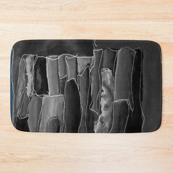 Item preview, Abstract black & white (blue background) designed and sold by MentaLee.