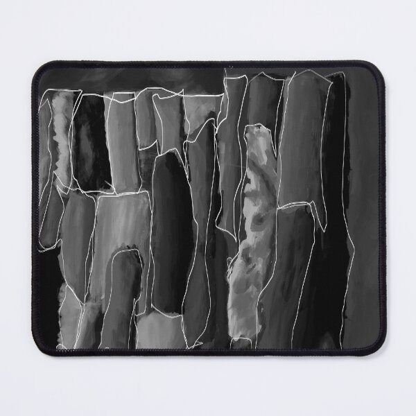 Item preview, Abstract black & white (blue background) designed and sold by MentaLee.