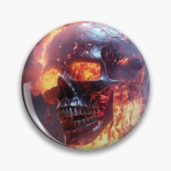 Item preview, Burning skull designed and sold by libanmax.