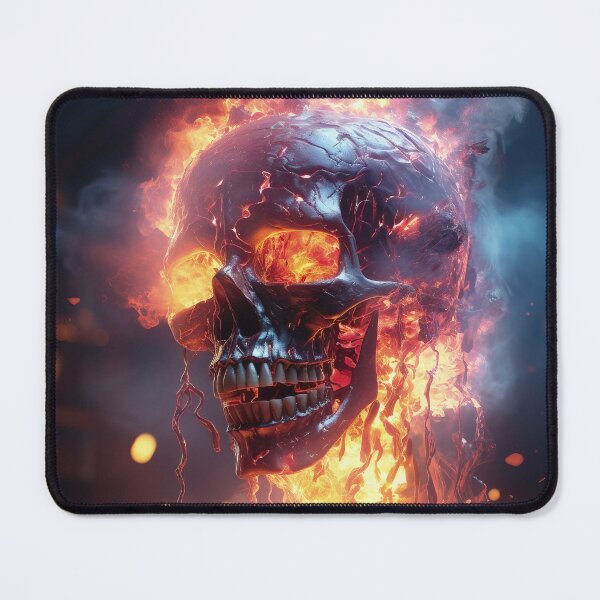 Item preview, Burning skull designed and sold by libanmax.