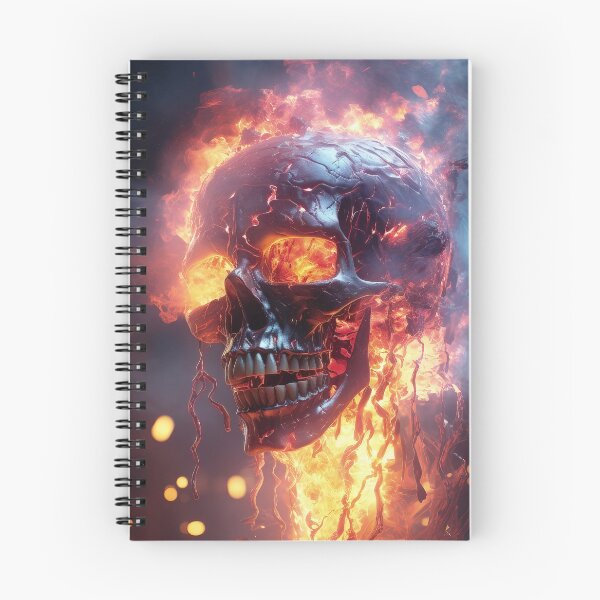 Item preview, Burning skull designed and sold by libanmax.