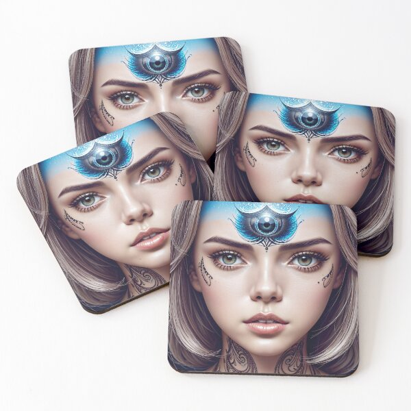 Item preview, Portrait of a three-eyed woman designed and sold by Shinihime.
