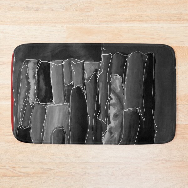 Item preview, Abstract black & white (red background) designed and sold by MentaLee.