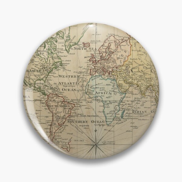 Item preview, Vintage Map of the World (1774) designed and sold by BravuraMedia.