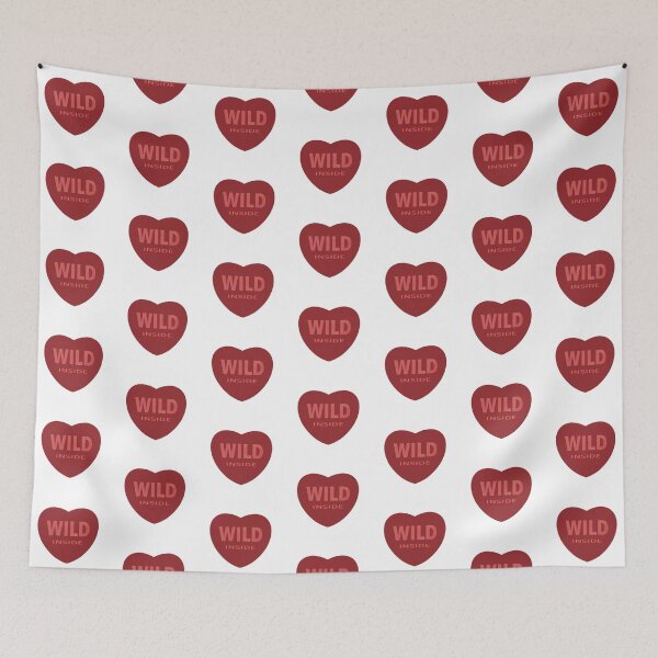 Item preview,  Modern Funny Bold Text Wild Inside Red Heart designed and sold by wenjunior.