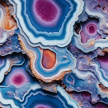 Artwork thumbnail, Beautiful Geode Pattern Stunning Nature Pattern by caileag
