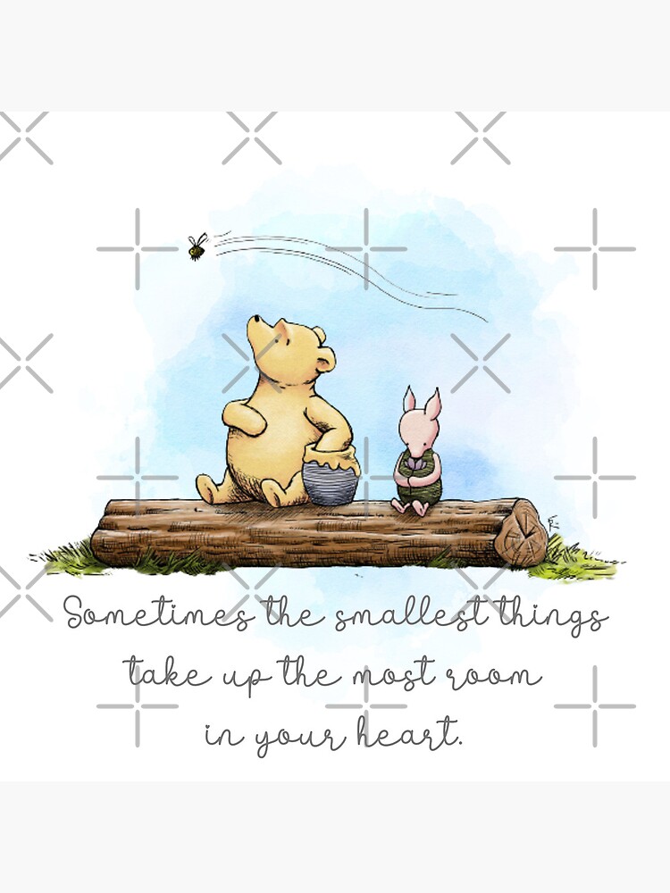 Classic Pooh & Piglet with a sweet sentiment