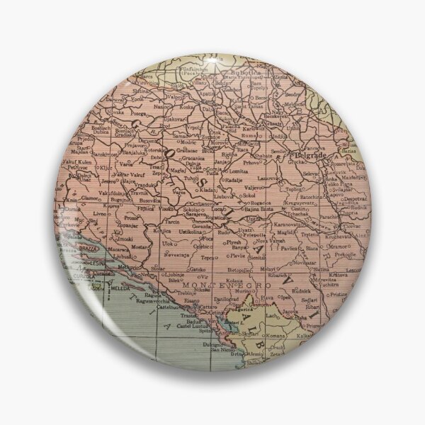 Item preview, Vintage Map of Yugoslavia (1924) designed and sold by BravuraMedia.